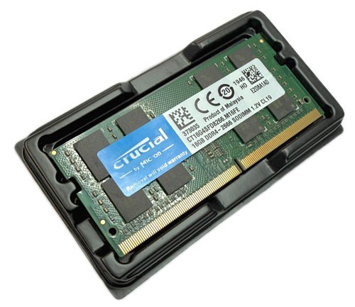 CT16G4SFD8266.M16FE C R U C I AL DDR4-2666 SODIMM 16GB Capacity 2666MT/s Spee…