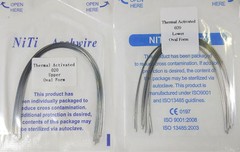 Dental Orthodontic Arch Wire Thermal Activated Niti Wires Oval 12-20 U/L