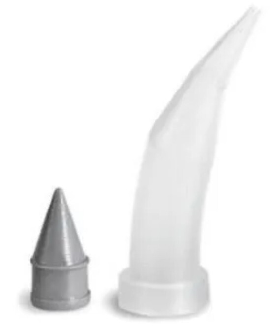 500 Sets Tubes and Plugs for Centrix Syringes, Composite Syringes, C-R Syringes