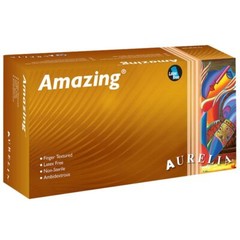 Aurelia Amazing Nitrile Powder-Free Exam Gloves, Large, Violet, 300/Bx,10 boxes