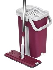 NEW & EASY – Dual Chamber Microfiber 360 Mop and Bucket With 8 Reusable Pads