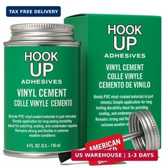 HOOK UP Vinyl Cement – Waterproof Pool Liner Repair Glue for Vinyl & PVC, Fast-D
