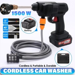Cordless Power Washer 6in1 High Pressure Washer Jet Water Wash Car Cleaner Gun