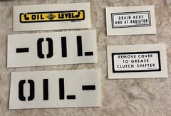 Decal Set Black Letters Fits Allis Chalmers WC Tractors 1930’s-40 Original Pkg