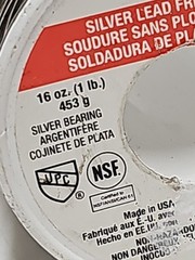 Oatey 23001 1 lb Lead-Free Silver Plumbing Solder Wire Potable Water