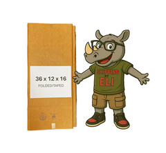 36″ x 12″ x 16″ Cardboard Corrugated Box