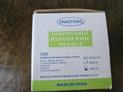 30 Gauge 1/2 Inch Needle with Caps, Sterile Disposable Luer Lock 30G inch