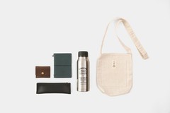 TRAVELER’S COMPANY Natural Cotton Sacoche Reversible Pocket Bag Thailand