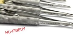 Lot of 4 HU FRIEDY Castroviejo straight Needle Holder 7″ 18cm NH5024