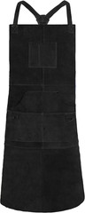 Leather Welding Apron with 6 Pockets – Heat & Flame-Resistant Apron, 24” X 42”