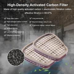 10Pairs 6001cn Organic Vapor Respirator Filter Cartridge For 6800 6200 Gas mask