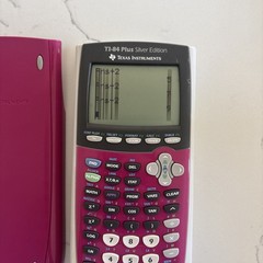 Texas Instruments Pink TI-84 Plus Silver Edition Graphing Calculator Cover,READ