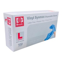 Lot Of 5 BASiC Medical Nitrile Exam Gloves – Latex & Powder-Free – Box of 100 L