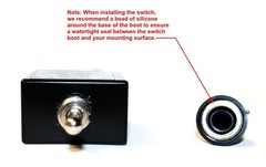 Waterproof 3 Position Momentary On-Off-Momentary On Toggle Switch