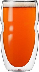 Serafino Double Wall Insulated Iced Tea and Coffee Glasses, 16-Ounce, Set of 6