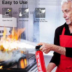 2-3 Pack Fire Extinguisher for Home, Kitchen, Car, and Grill with Mounting