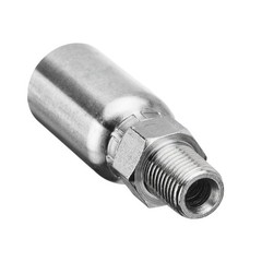 12PCS 3/8″ I.D. Hose x 1/4″ NPTF Male Hydraulic Hose End Swivel Crimp Fitting US