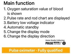 Finger Tip Pulse Oximeter SpO2 Blood Oxygen Saturation Heart Rate Monitor