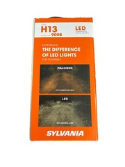Sylvania H13 9008 LED Headlight Bulbs 6000K Cool White 2-Pack New