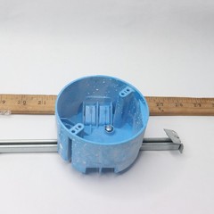 Carlon 1-Gang New Work Electrical Ceiling Box with Adjustable Hanger Bar