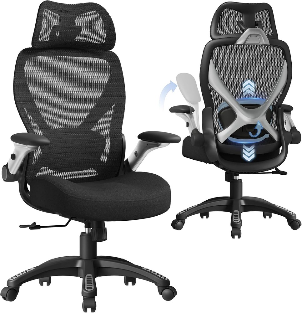 ELABEST X100 Ergonomic Mesh Office Chair Big Tall 5D Arms