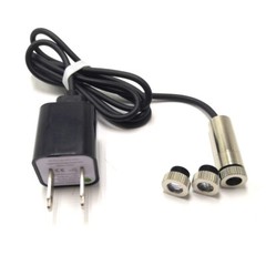 Focusable 650nm 5mw Red Laser Diode Module Dot+Line+Cross Lens with 5V Plug