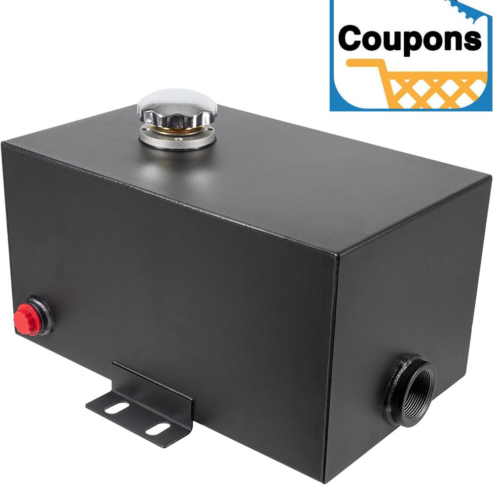 5 Gallon Hydraulic Fluid Reservoir Tank with Outlet 0.75″ FNP Inlet 1.5″ FNPT