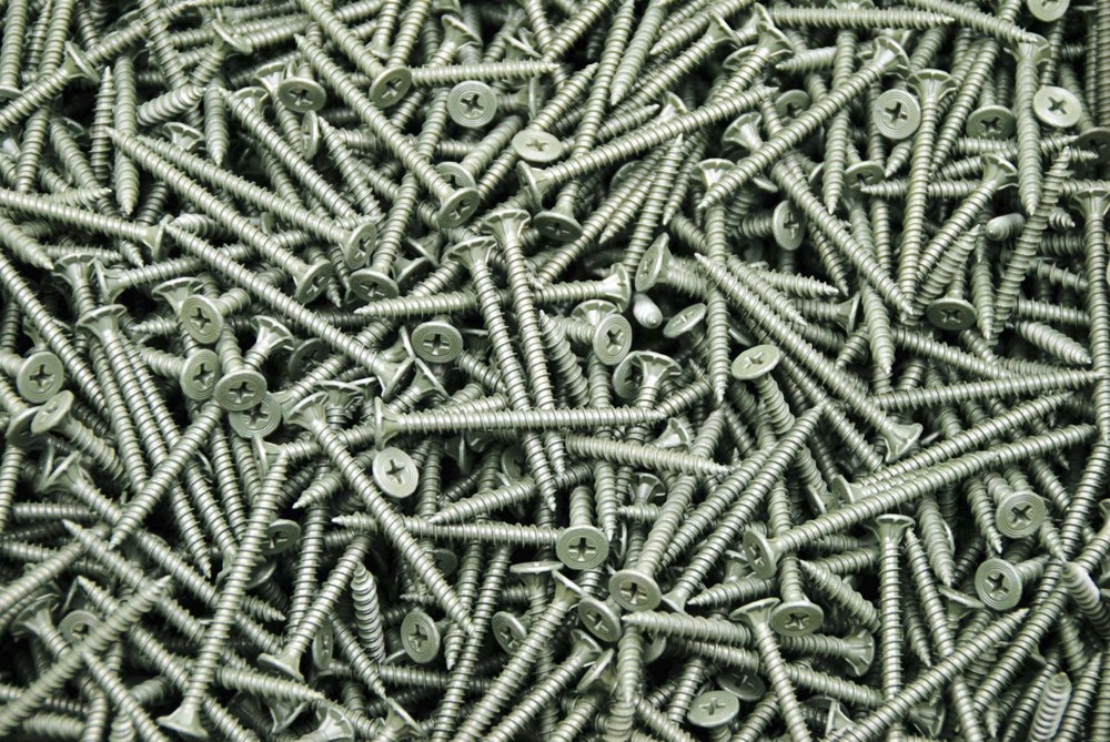 (350) Phillips Wafer Head 8 x 2-1/4 Coated Cement Fiber Backer Board Screw Hi-Lo