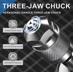 1pc Drill Chuck Adapter Quick Change Hex Shank Converter – NEW