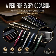 Deep Crimson Red Rollerball Stunning Red Lacquer Luxury Pen with Chrome Fini…