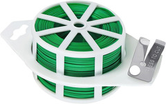 Twist Tie, 328 Feet (100M), Green Cable Ties with Cutter, Reusable Garden Plant