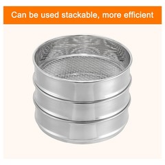 5 Mesh Lab Sieve 8″ Diameter Test Sieve 304 Stainless Steel Wires Cloth 4mm