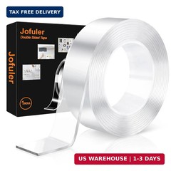 Double Sided Tape Heavy Duty, 1.18 in x 10 FT Clear Double Sided Mounting Tape,