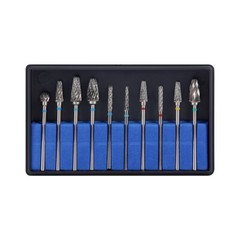 10 pcs Dental HP Tungsten Steel Carbide Cutter Polisher Denture Burs Lab Drill