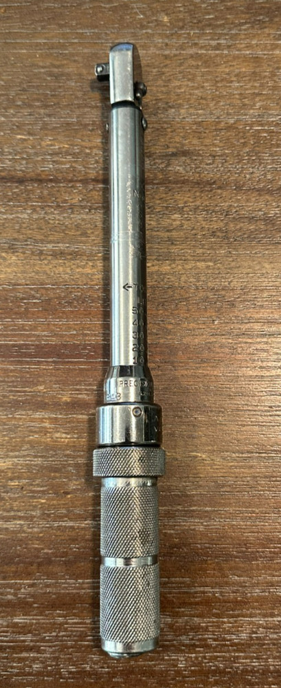 Precision Instruments Torque Wrench M1R50H 1/4” Drive 10-50 In lbs. Click Style