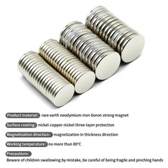 N35 Neodymium Round Magnets Strong Fridge DIY 3×3–20x3mm Assorted Sizes