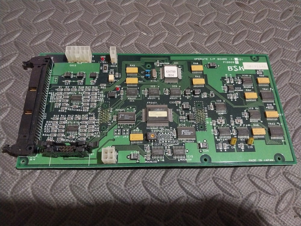BSK OPERATE I/F BOARD P199096. BSK P199096. Board Only. Used. Tested. As Picture