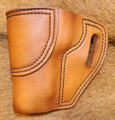Gary C’s OWB Avenger LEFT HAND Leather HOLSTER EAA Witness FS Steel WITH RAIL