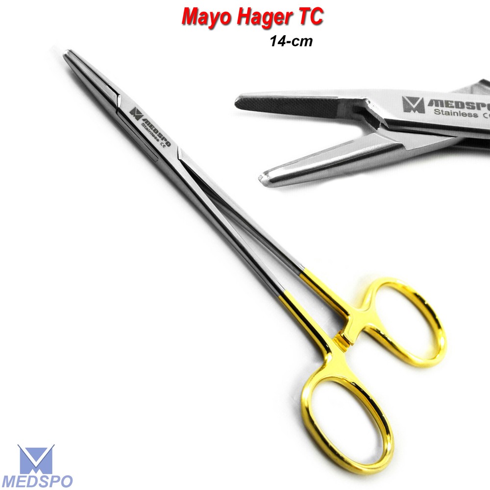 Dental TC Mayo Hager Needle Holder Driver Veterinary Surgical Instruments CE
