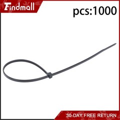 Findmall 1000Pack 12″ Zip Ties Nylon Cable Ties 60 lbs Self-locking UV Resistant