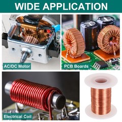 36 AWG Magnet Wire, 4 OZ/113.2g Enameled Copper Wire, 155C(311F)