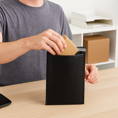 1000 Pack Black Poly Bubble Mailers 5×10 Self‑Seal Padded Shipping Envelopes