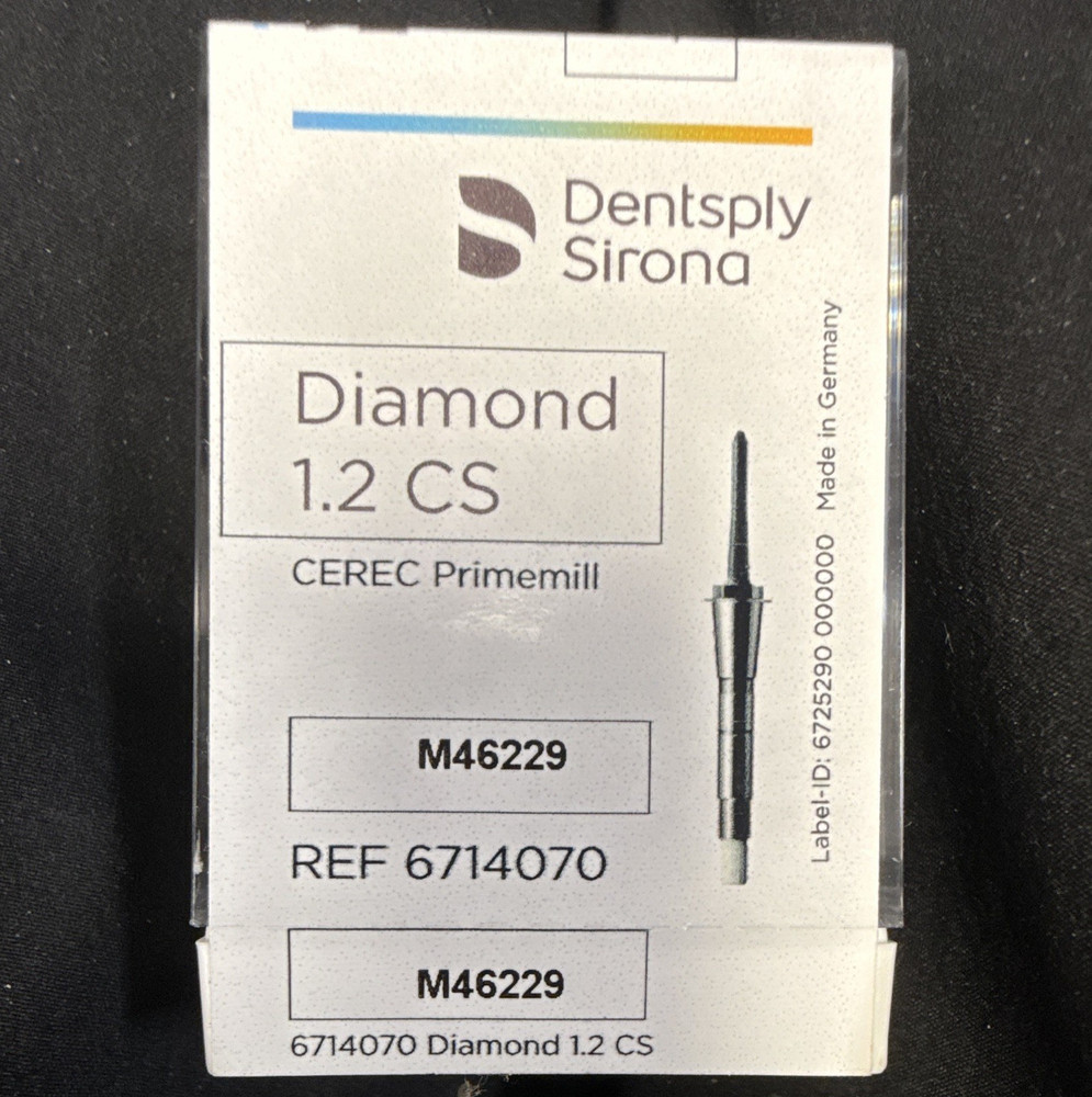 Dentsply Sirona CEREC Primemill Diamond 1.2 CS Diamond Bur REF6714070