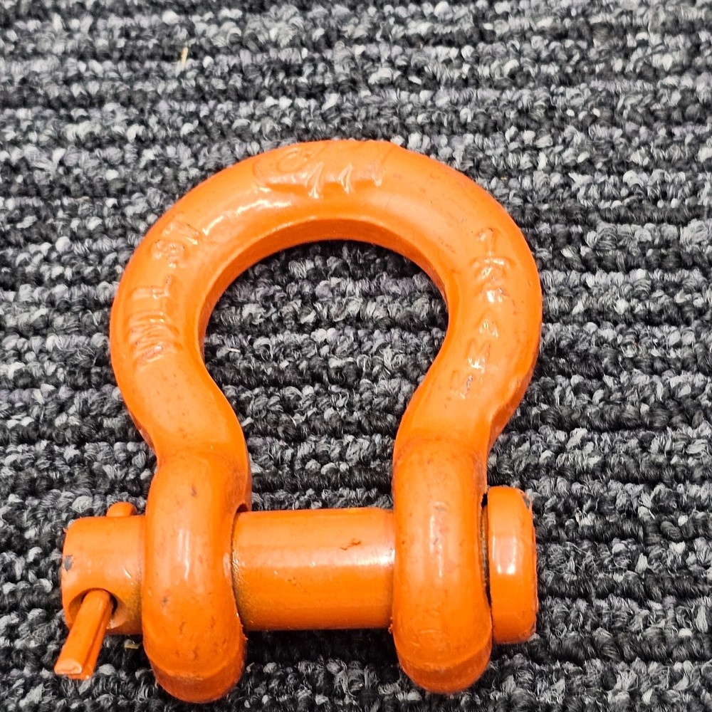 (QTY 4) CM Shackle WLL 3 Ton 1/2″ ERK CE 13mm USA Orange Coating Shackle