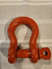 Columbus McKinnon M653P Screw Pin Anchor Shackle 7/8 in Size, 8-1/2 ton Capacity