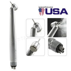 LED Dental Surgical Handpiece 45° Angle 4 Hole Midwest Rear Exhaust Impact Air