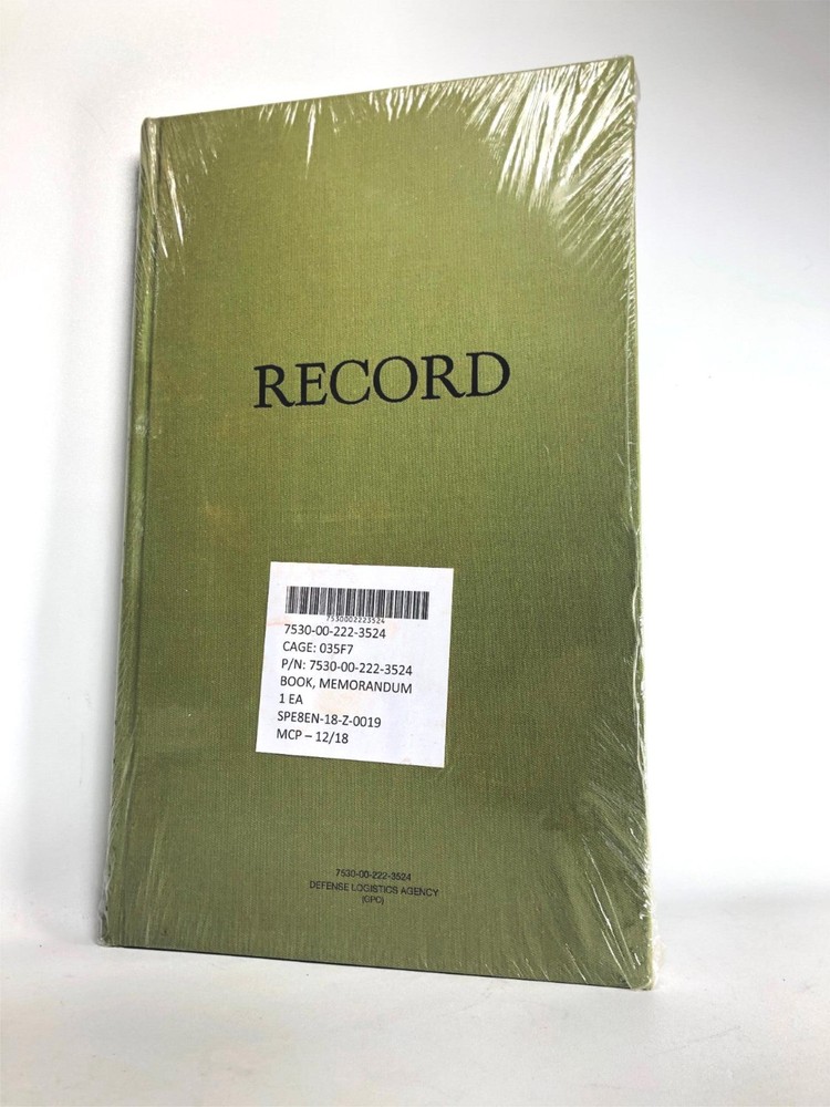 NOS Vintage Record Ledger Journal Accounting Book Federal Supply Service