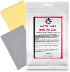 Metal Polishing Cloth Set Stainless Steel Copper Brass Chrome Cleaner USA 2 Pk