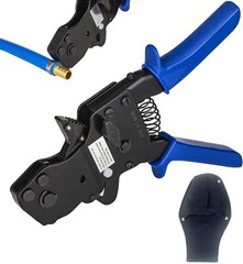 EFIELD Pex Ratchet Cinch Clamp Crimp Tool 3/8″-1″for Stainless Steel Rings+Pouch