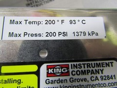✌️NEW KING FLOW METER 74612342W 1/2″ FNPT STAINLESS STEEL VT 1 GALLON PER MINUTE